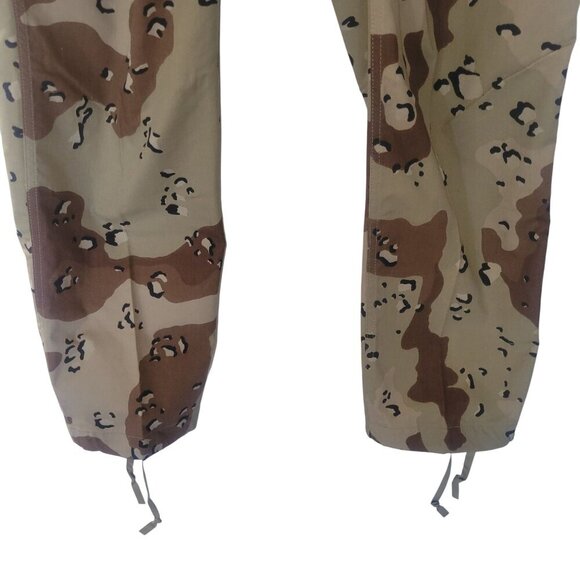 Desert Camouflage Military Pants W/‎ Adjustable Waist & Drawstring Cuffs - Picture 4 of 8